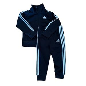 Adidas Toddler Track Suit Striped Jogger Set